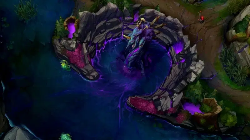 Baron Nashor in its pit on Summoner's Rift