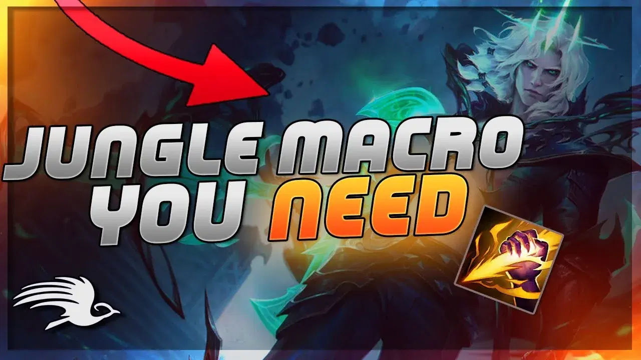 Thumbnail for a Level Legendary coaching video on jungle macro fundamentals