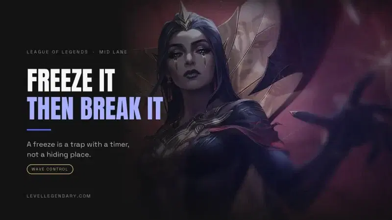 Freezing in mid lane guide hero for Level Legendary
